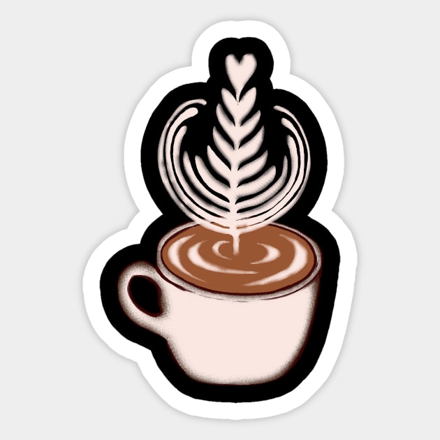 Latte Plant Sticker by kookylove